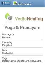 Vedic Healing Mobile Apps Screen 2
